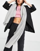 Accessorize Blanket Scarf In Gray-grey