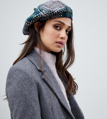 Stitch & Pieces Check Beret - Multi