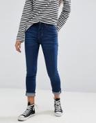 Pull & Bear Slim Midwaist Skinny Jeans - Blue