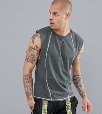 Ki5-a Skin Tight Tank - Gray