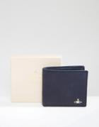 Vivienne Westwood Leather Billfold Wallet - Blue