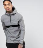 Nicce London Overhead Reflective Jacket Exclusive To Asos - Gray