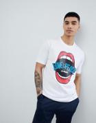 Love Moschino Mouth Logo T-shirt - White