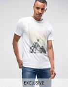 Produkt T-shirt With Summer Print - White