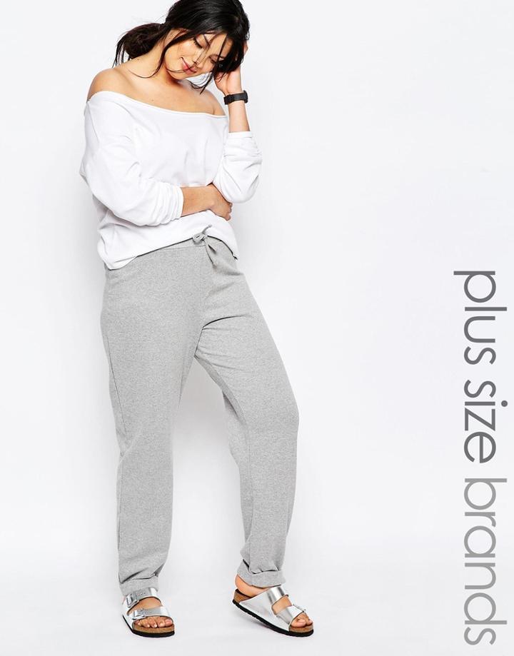 Pink Clove Lounge Joggers - Gray