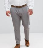 Asos Plus Super Skinny Cropped Smart Pants In Gray - Gray
