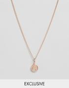 Katie Mullally Rose Gold Plated Necklace With Initial C Pendant - Gold