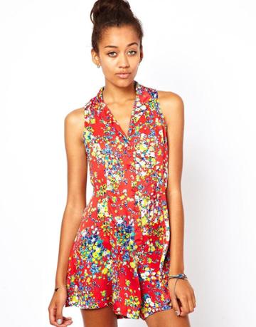 Motel Floral Romper