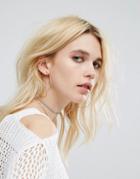 Reclaimed Vintage Star Hoop Earrings - Gold