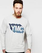Ymc Sweat With Ymc Logo In Gray - Gray