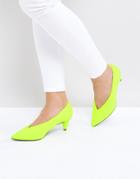 Asos Strike Mid Heels-green