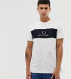 Fred Perry Sports Authentic Embroidered Panel T-shirt In White - White