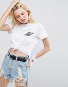 Asos T-shirt With Sequin Planet Badge - White