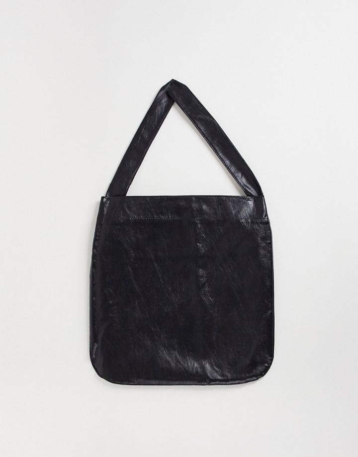 Bando Faux Leather Tote Bag-black