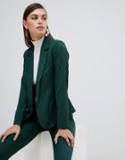 Unique 21 Tailored Single Button Blazer - Green