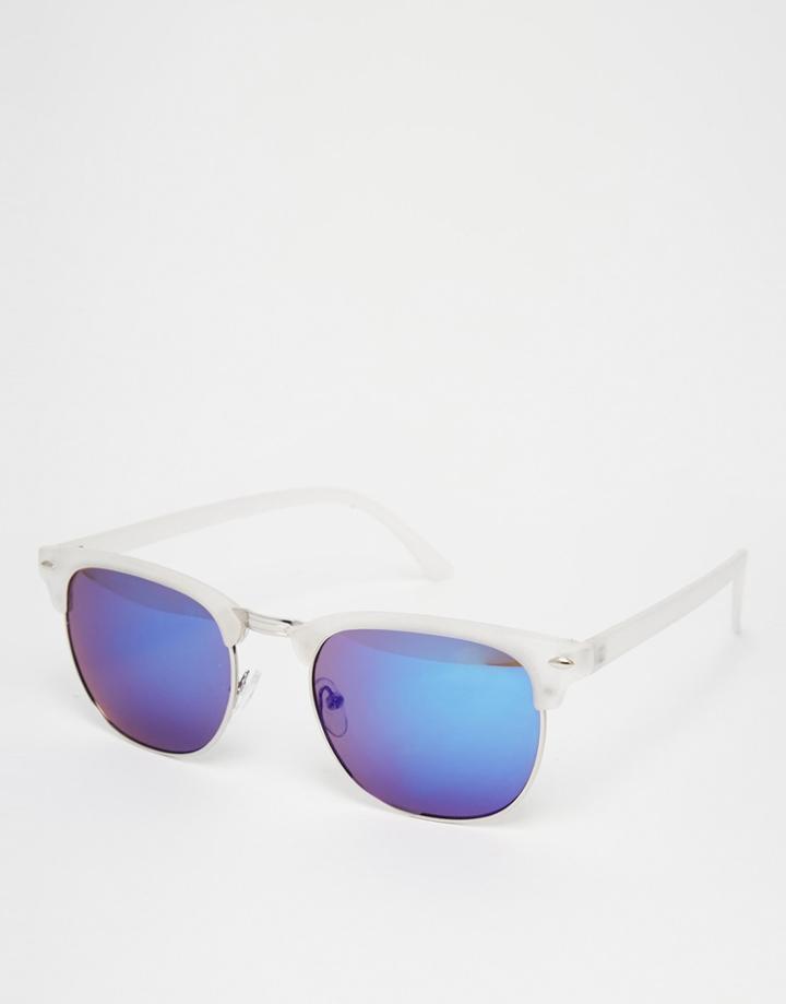 Asos Classic Retro Sunglasses - Clear