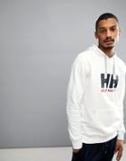 Helly Hansen Logo Hoodie In White - White