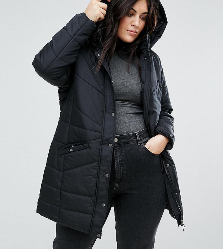 Junarose Premium Padded Coat With Hood - Multi