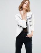 First & I Western Embroidered Jacket - Pristine