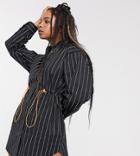 Collusion Oversized Stripe Shirt Dress