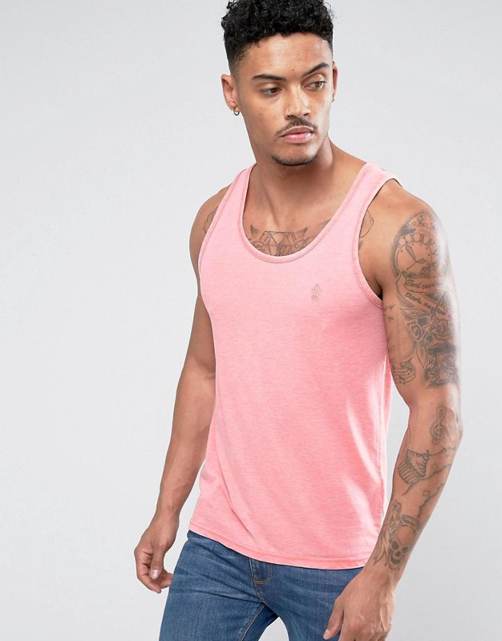 Soul Star Burn Out Tank - Pink