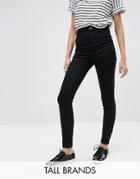 New Look Tall Highwaisted Skinny Jeans - Black
