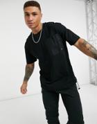 Topman T-shirt With Bungee Cords In Black