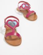 Love Moschino Heart Flat Sandals - Pink