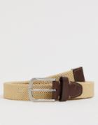 Original Penguin Webbing Belt In Stone - Stone