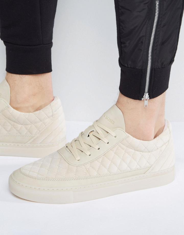 Cayler & Sons Chutoro Quilted Sneakers In Stone - Beige