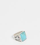 Serge Denimes Dove Stone Ring In Solid Silver - Silver