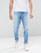 Kubban 90'stapered Fit Bleach Jean - Blue