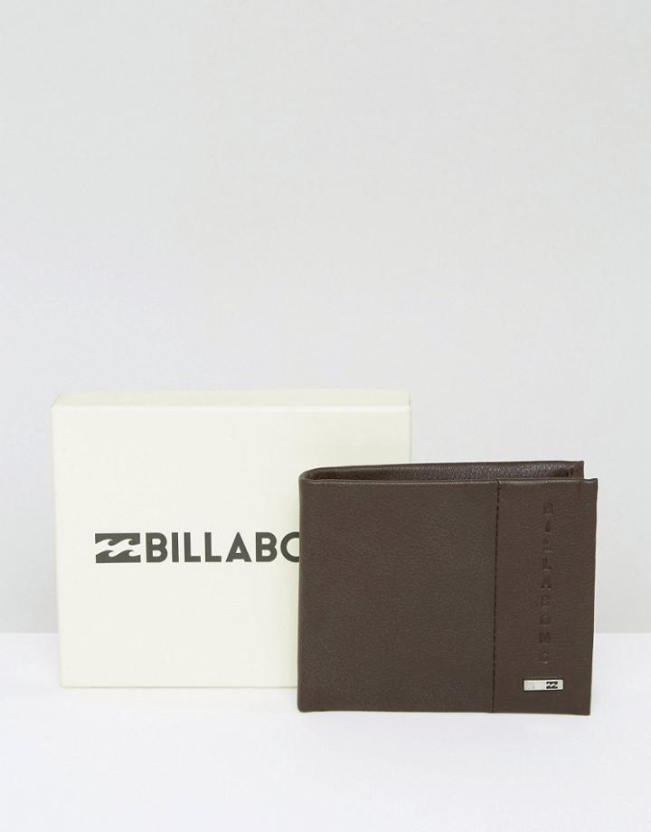 Billabong Leather Wallet In Brown - Brown