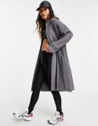 Mango Oversized Cardigan In Gray-grey