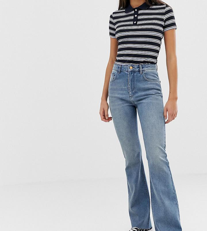 Reclaimed Vintage The '99 Flare Jean In Mid Blue Wash