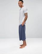 Asos Loungewear Wide Leg Joggers In Navy - Navy