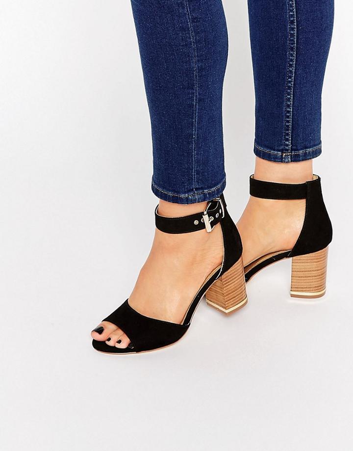 Asos Takes Two Heeled Sandals - Black