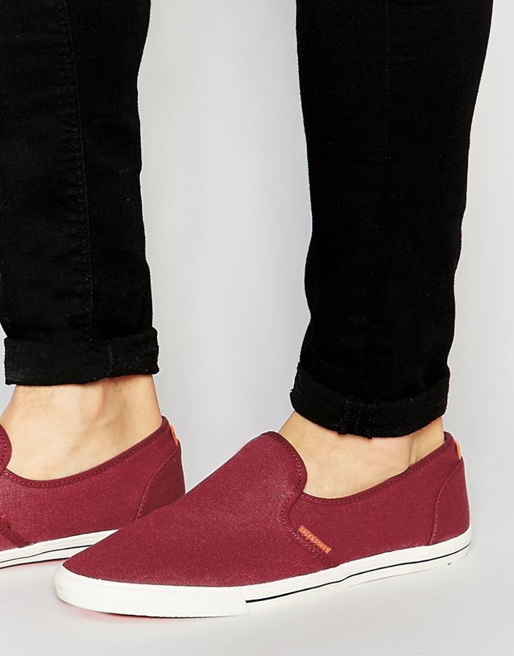 Jack & Jones Spider Canvas Loafer - Red
