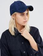 New Era Suede 9 Forty Cap In Ink Blue - Blue