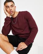 New Look Sweat In Burgundy-red