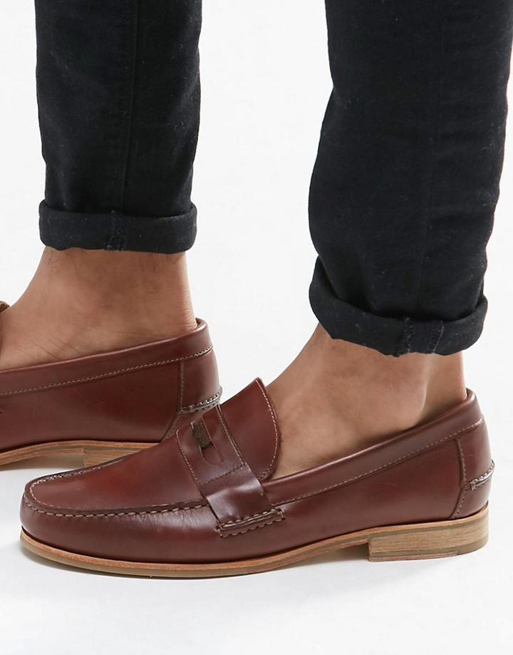 Sebago Conrad Penny Loafers - Tan