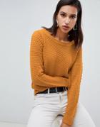 Vero Moda Chunky Knit Sweater-yellow