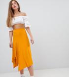 Bershka Slinky Midi Skirt