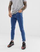 New Look Slim Jeans In Mid Blue Wash
