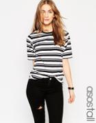 Asos Tall The Easy T-shirt In Wider Stripe