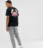 Crooked Tongues Oversized T-shirt In Black With Drive Thru Print - Black