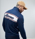 Ellesse Track Jacket With Back Panel Logo In Navy - Navy