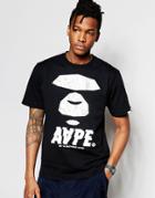 Aape By A Bathing Ape Theme T-shirt - Black