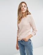 Vila Open Knit Sweater - Pink