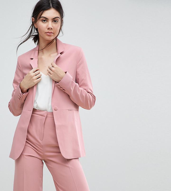 Asos Tall Mix & Match Slim Blazer - Pink